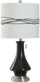Stylecraft Austin Allen James Stainless Steel Glass Table Lamp-0