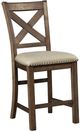 Signature Design by Ashley® Moriville 7-Piece Grayish Brown Counter Height Dining Set-3