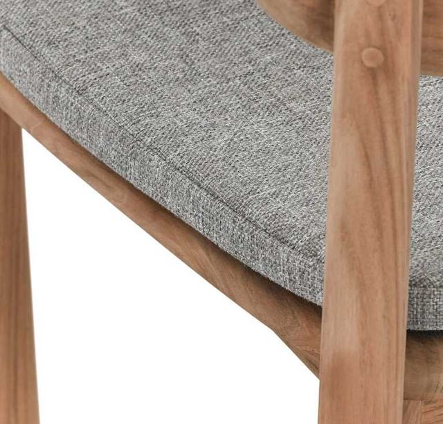 Classic Home Aston Natural Teak Wood Outdoor Dining Chair-4