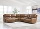Signature Design by Ashley® Silverbrooke 6-Piece Caramel U-Shape Power Reclining Sectional and Chaise-1