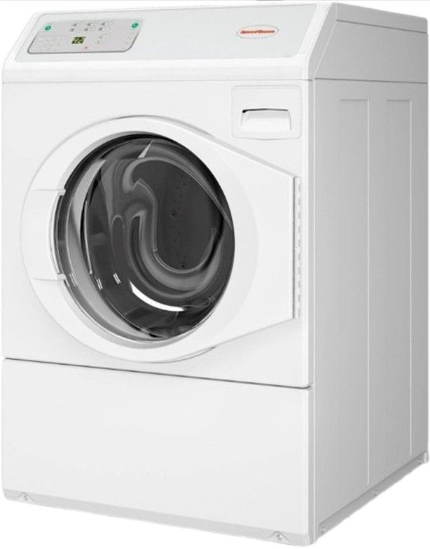 Speed Queen® Commercial 27" White Front Load Washer-2