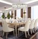 Michael Amini® Malibu Crest Blush Rectangular Dining Table-1