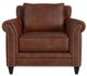 Bradington-Young Richardson Cognac 8-Way Hand Tie Stationary Chair-1
