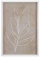 Bassett Mirror Leaf Line Art ll Framed Print-0