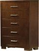 Coaster® Jessica 6-Piece Cappuccino Eastern King Panel Bedroom Set with Nightstand Panels-4
