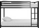 dhp furniture® Miles Black Twin/Twin Bunk Bed-2