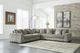 Signature Design by Ashley® Lindyn 5-Piece Fog L-Shape Sectional-1