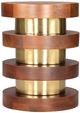 Zuo® Modern Marigot Brown/Gold Side Table-0