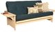 Kodiak Furniture Phoenix Suede Navy/Antique White Full Futon with Mattress-0