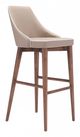 Zuo® Moor Beige Bar Chair-0