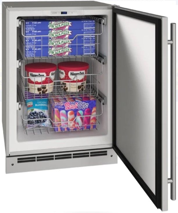 U-Line® 24" Gray Convertible Freezer with 4.9 Cu. Ft. Capacity-2