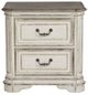 Liberty Furniture Magnolia Manor Two-Tone Antique White/Weathered Brown Nightstand-0