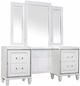 Mazin Furniture Tamsin White Metallic Vanity Set-1