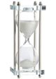 A & B Home Silver/Clear 15-Minute Hourglass-0