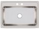 Elkay Lustertone® Classic Lustrous Satin 31" x 22" x 8" 2-Hole Single Bowl Drop-in Sink-1