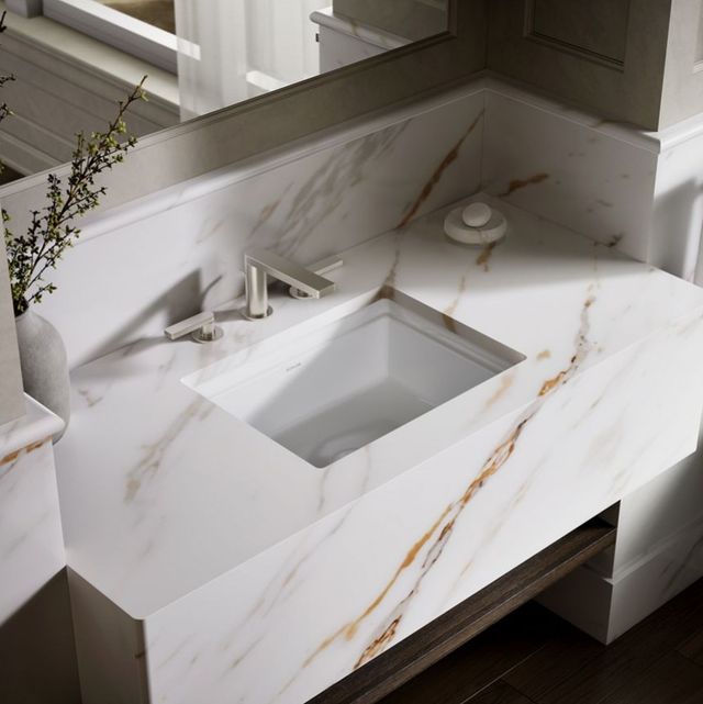 Kohler Artifacts™ White 21.25" Rectangular Undermount Bathroom Sink-2