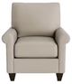 Bassett® Furniture Customizable Benchmade Premier Leather Roll Arm Accent Chair-1