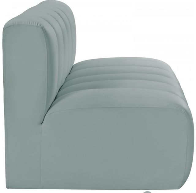 Meridian Furniture Arc 2-Piece Mint Green Vegan Leather Sectional-2