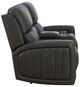BarcaLounger® Pierce Homerun Dark Gray Power Reclining Loveseat with Power Headrest-2