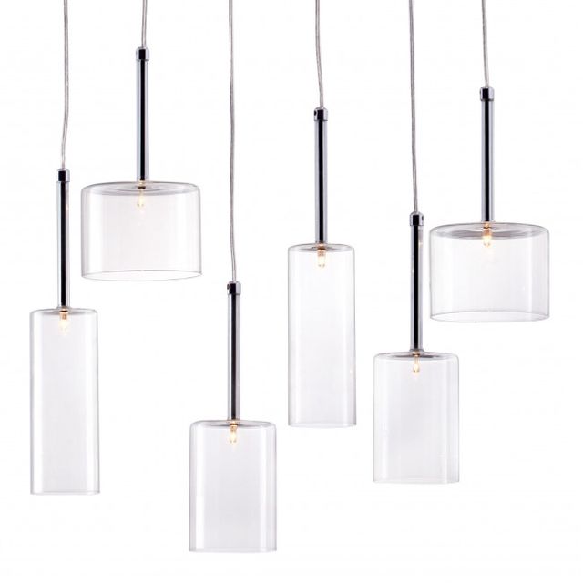 Zuo® Modern Hale Clear Ceiling Lamp-0