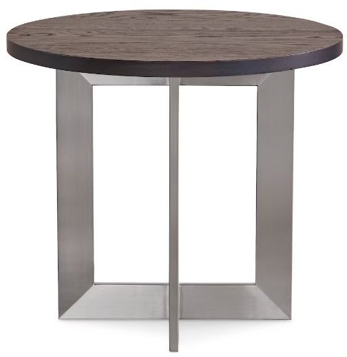 Bassett® Furniture BenchMade Andover 28'' Oak Round End Table-1