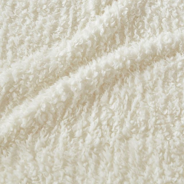 Olliix by Woolrich Twin Ivory Burlington Berber Blanket-2