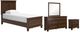 Signature Design by Ashley® Danabrin 4-Piece Brown Twin Panel Bed Set-0