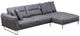 Mazin Furniture Zinia 2-Piece Grey Right-Arm Facing Loveseat Sectional and Chaise-0