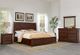 Vaughan-Bassett Vista Warm Cherry King Storage Sleigh Bed -2