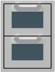 Hestan® AGDR Series 16" Pacific Fog Outdoor Double Storage Drawers-0