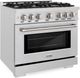 ZLINE Select 36" Satin Stainless Steel Pro Style Dual Fuel Range-2