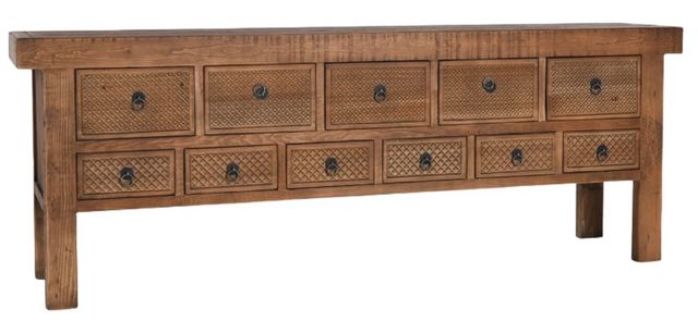 Classic Home Lahey Mission Brown Console Table