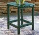 Signature Design by Ashley® Sundown Treasure Green Plastic Outdoor End Table-3
