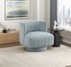 Homelegance® Joyce Aqua Blue Swivel Chair-1