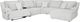Signature Design by Ashley® Top Tier 6-Piece Alloy Manual Reclining Sectional and Chaise-1