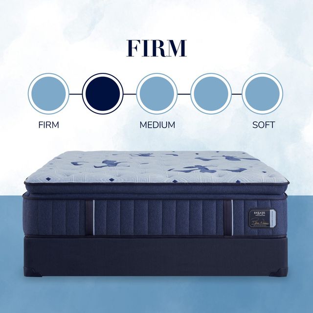 Stearns & Foster® Estate 15" Wrapped Coil Firm Euro Pillow Top Split King Mattress, Includes 2 Pieces-3