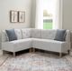 Powell® Auden 3-Piece Light Gray Nook Corner Bench Set-1