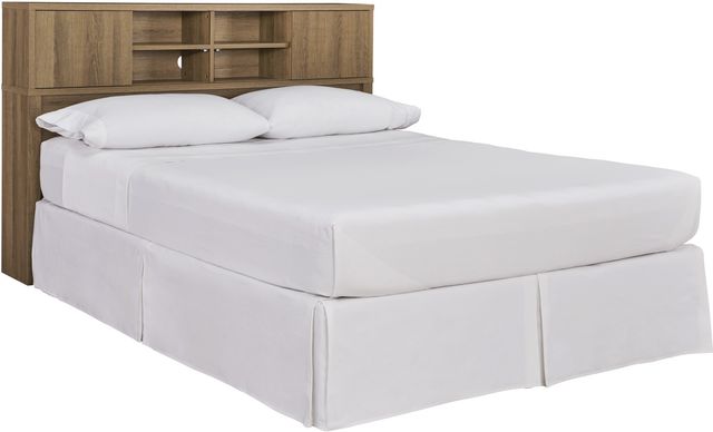 Signature Design by Ashley® Thadamere Light Brown King/California King Storage Headboard-2