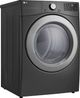 LG Middle Black Front Load Laundry Pair-5