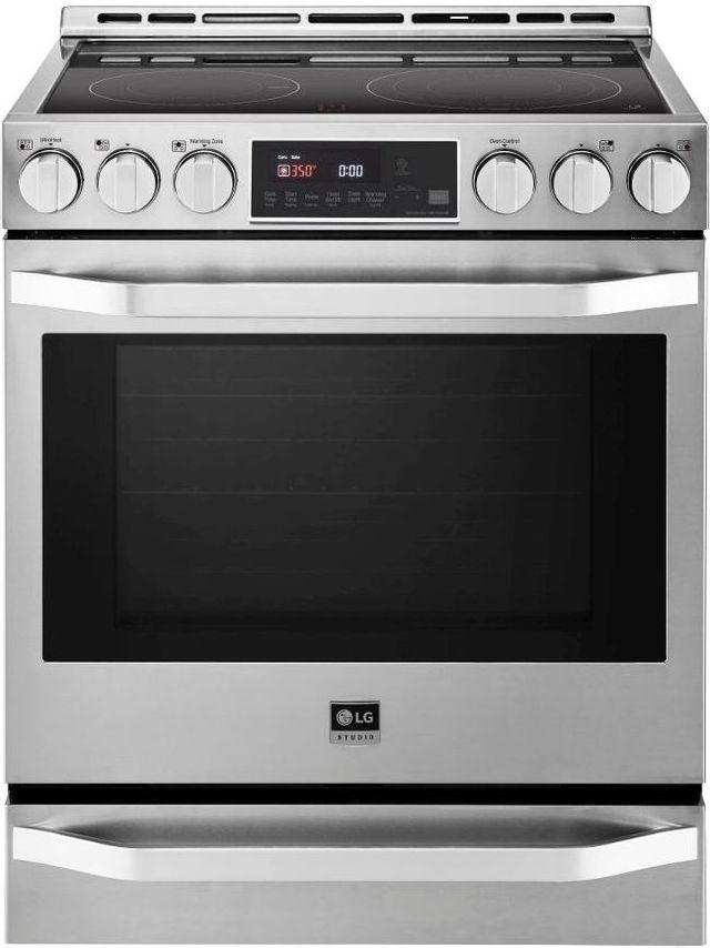 LG Studio 30" Stainless Steel Slide in Electric Range-0