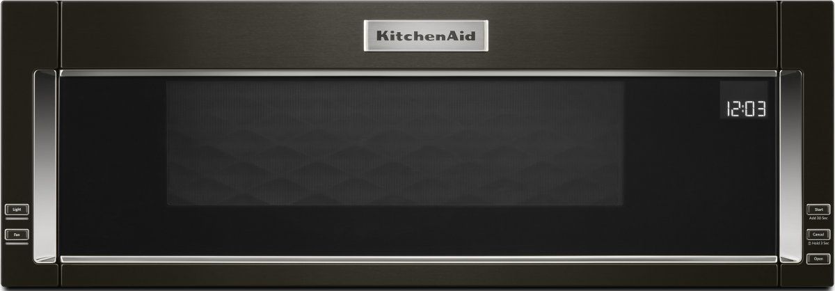 KitchenAid® 1.1 Cu. Ft. Black Stainless Steel with PrintShield™ Finish Over The Range Microwave Hood Combination
