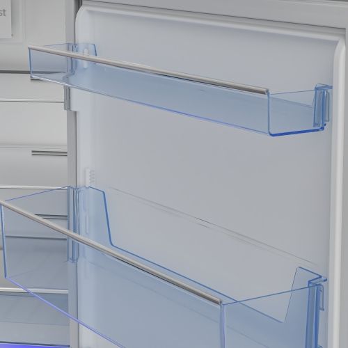 Beko 28" 13.6 Cu. Ft. Fingerprint-Free Stainless Steel Counter Depth Top Freezer Refrigerator-3