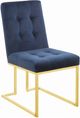 Coaster® Cisco 2-Piece Ink Blue/Gold Side Chairs-0
