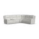 Flexsteel Shawna Light Grey 6pc Power Headrest Reclining Sectional-0