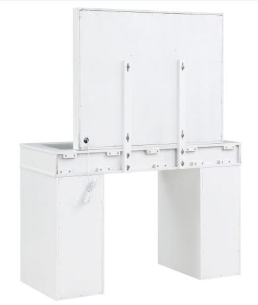 Coaster® Regina 3-Piece White Vanity Table Set-2