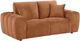 Coaster® Burnett Burnt Orange Chenille Upholstered Wide Arm Loveseat-0
