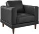 Elements International Hampton 3-Piece Fiero Charcoal Living Room Stationary Seating Set-3