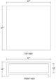 Elizabeth Ann Home Capri Pale Blue Coffee Table-1