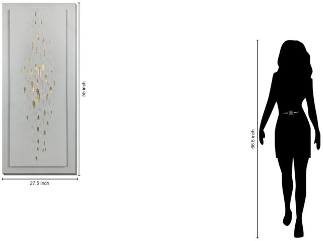 Classy Living Mindful Golden Drops Wall Art-2