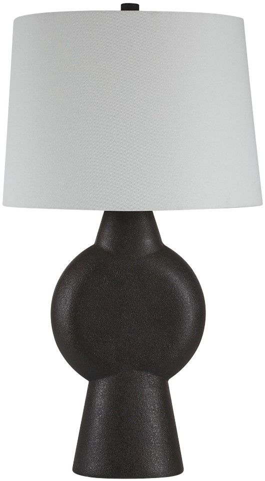 Renwil® Everren Fierra Stone Black Table Lamp-2
